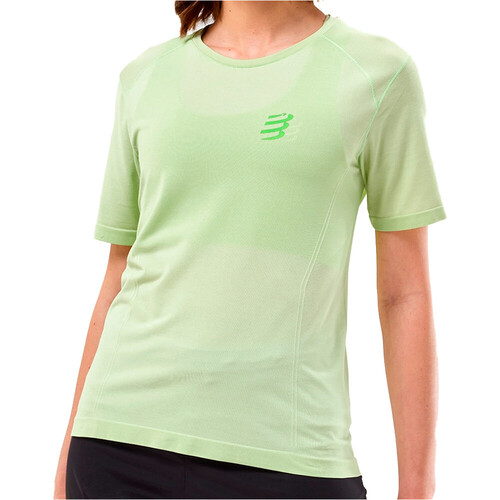 Compressport camiseta entrenamiento manga corta mujer PERFORMANCE MORADO