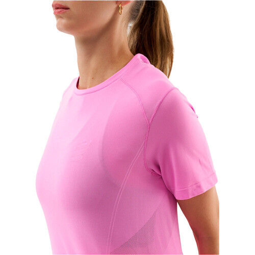 Compressport camiseta entrenamiento manga corta mujer PERFORMANCE ROSA