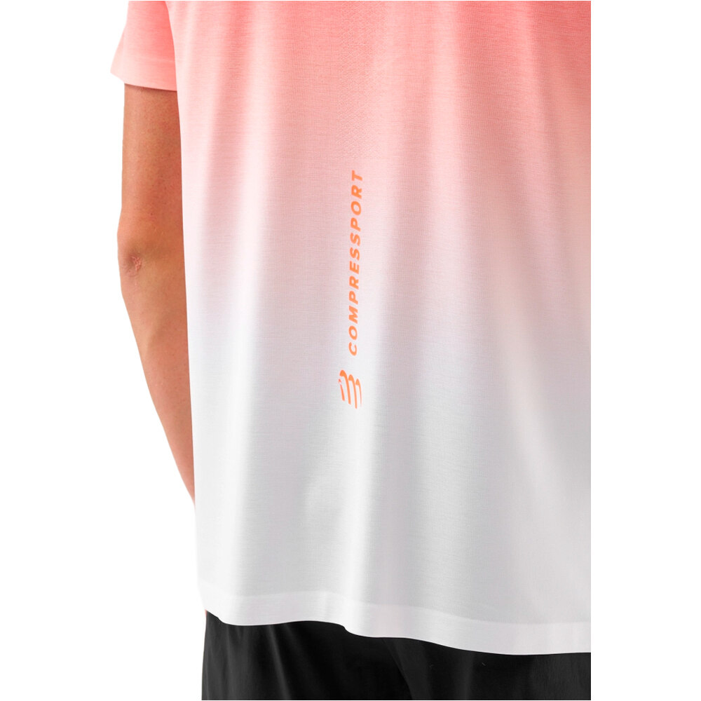 Compressport camisetas trail running manga corta hombre PERFORMANCE ROJO 03