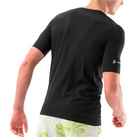 Compressport camisetas trail running manga corta hombre TRAIL RACING NEGRO vista trasera