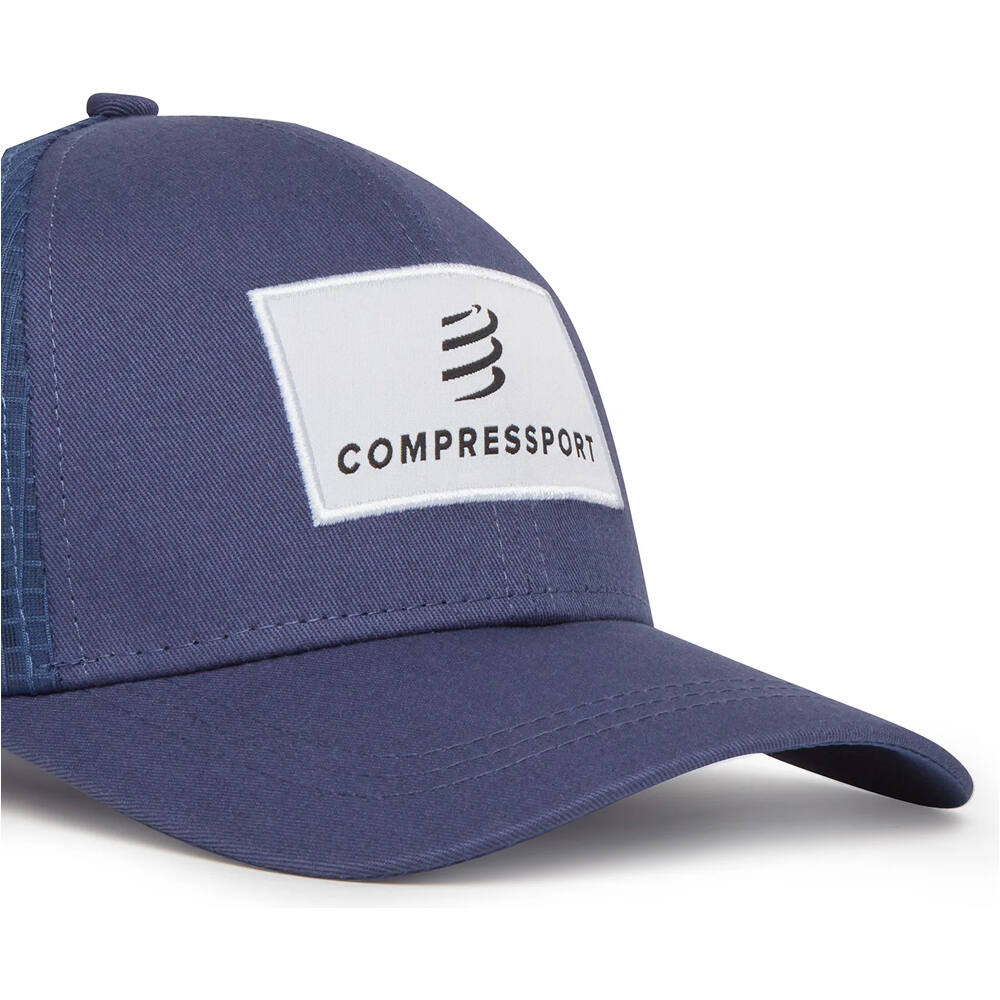 Compressport gorra running TRUCKER 6P AZUL 02