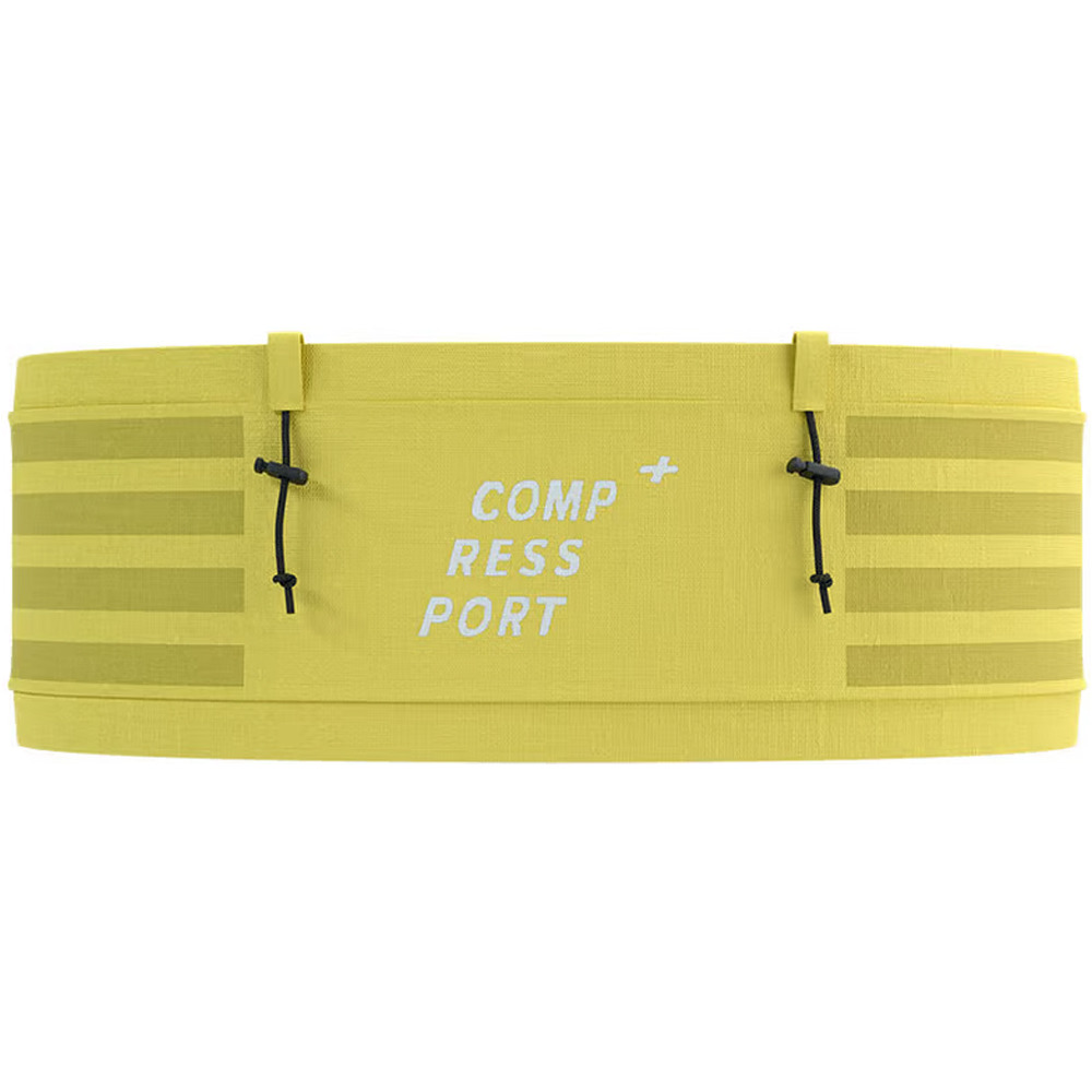 Compressport riñonera FREE BELT PRO AMARILLO vista frontal