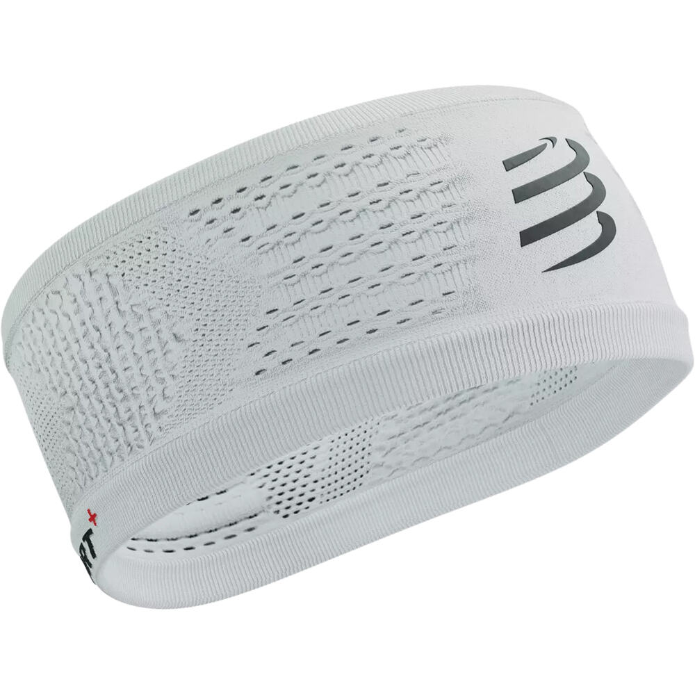 Compressport varios running HEADBAND ON/OFF BLANCO vista frontal