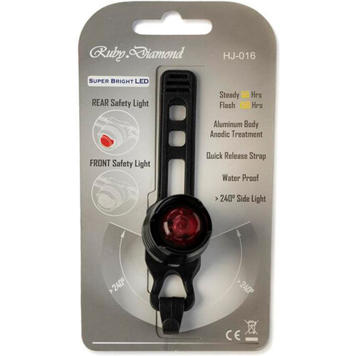 Conor luz trasera bicicleta LUZ TRASERA USB ROJA RUBY 