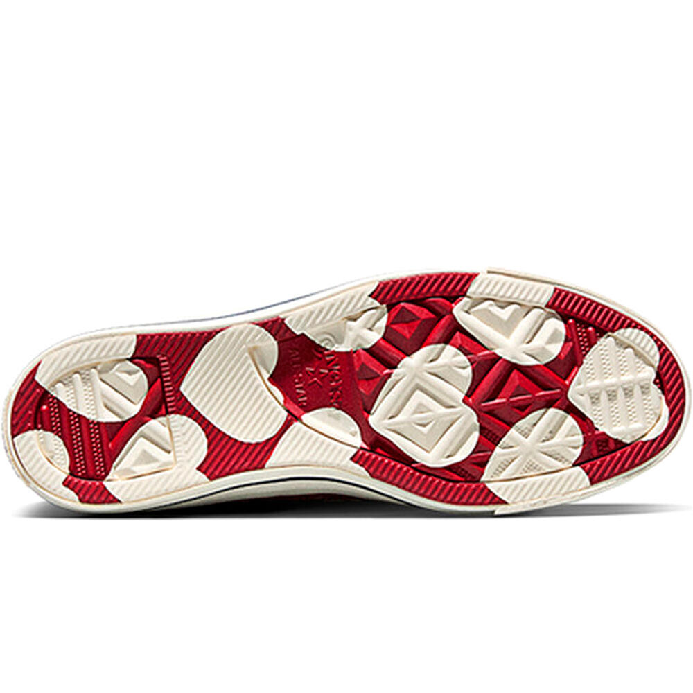 Converse zapatilla moda mujer CHUCK TAYLOR ALL STAR ROJO vista trasera