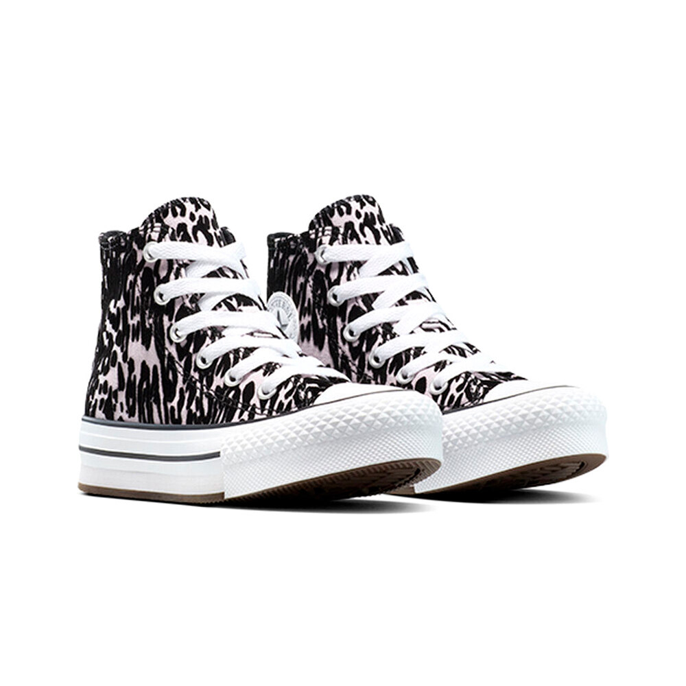 Converse zapatilla moda niño CHUCK TAYLOR ALL STAR EVA LIFT GRIS lateral interior