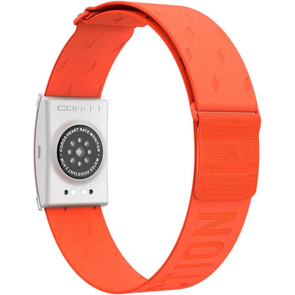 Coros infrarrojos pulsómetro MONITOR DE FRECUENCIA CARDIACA NARANJA vista frontal