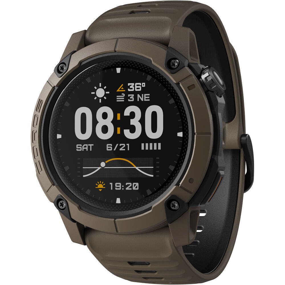 Coros pulsómetros con gps NOMAD MARRON 01