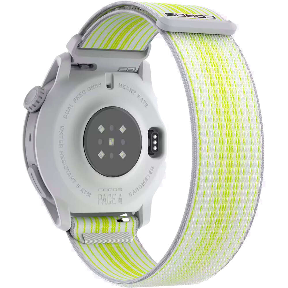 Coros pulsómetros con gps PACE 4 NYLON BLANCO 01