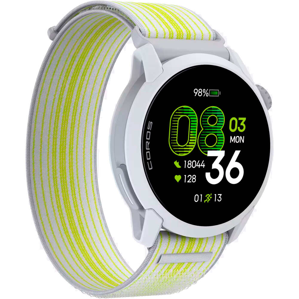 Coros pulsómetros con gps PACE 4 NYLON BLANCO 05