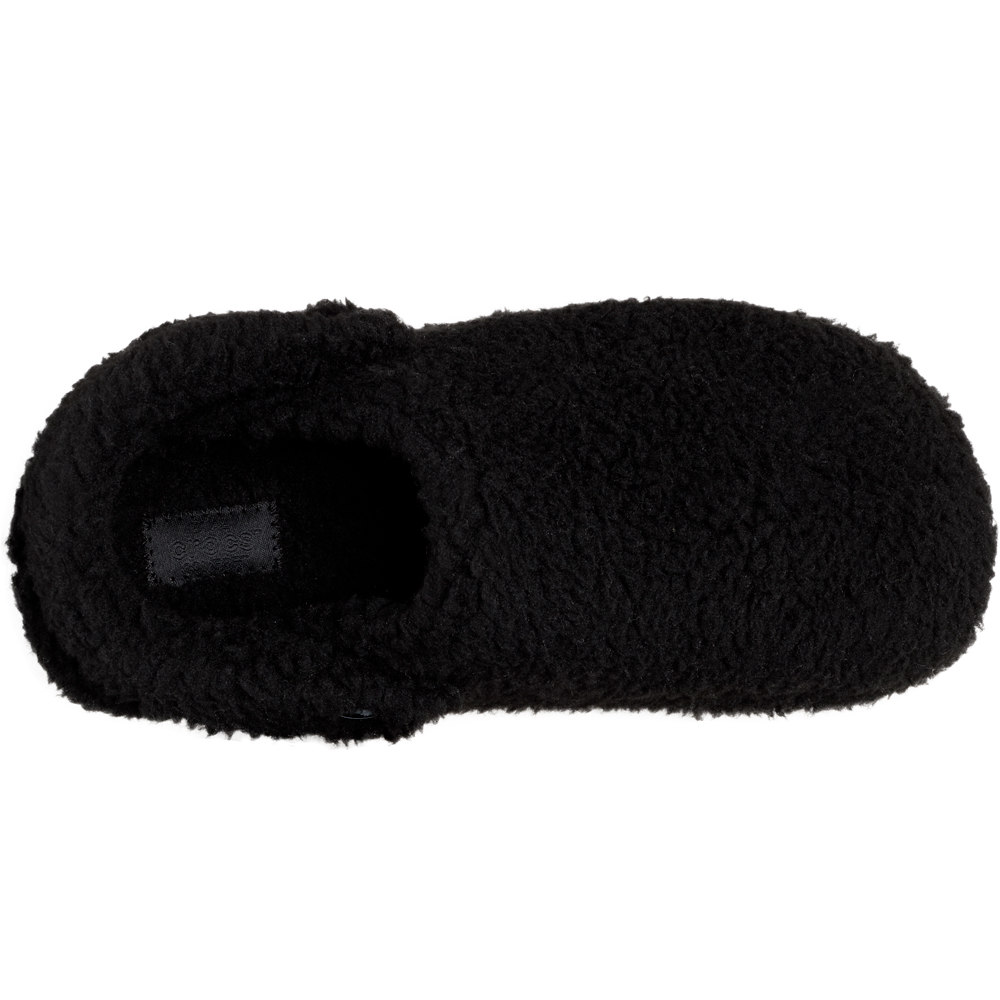 Crocs zueco hombre CLASSIC COZZZY SLIPPER NEGRO vista superior