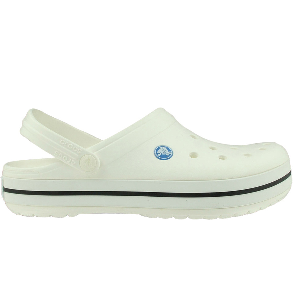 Crocs zueco hombre CROCBAND BLANCO lateral exterior