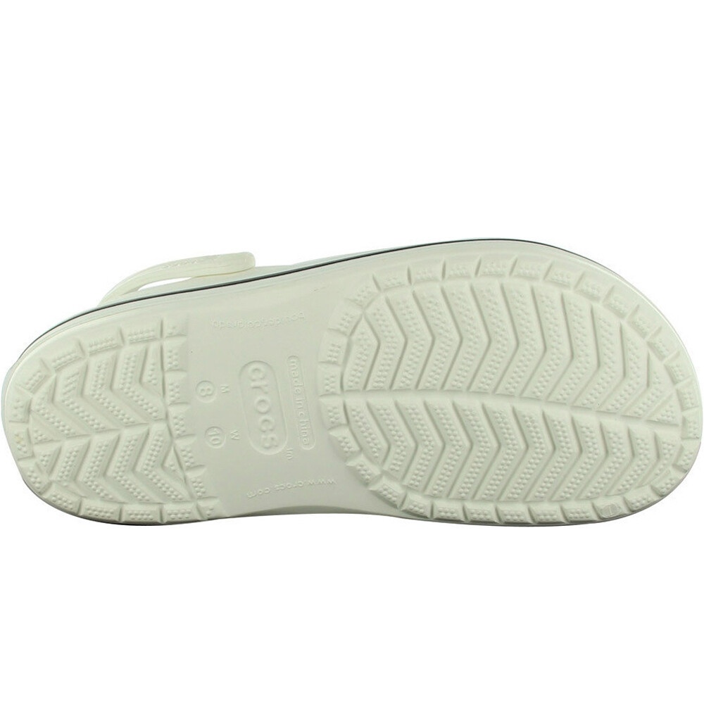 Crocs zueco hombre CROCBAND BLANCO lateral interior