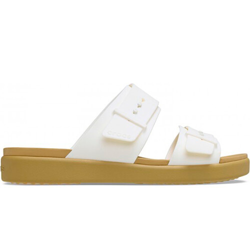 Crocs zueco mujer BROOKLYN BUCKLE LOW MARRON