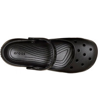 Crocs zueco mujer CLASSIC BALLET NEGRO vista superior