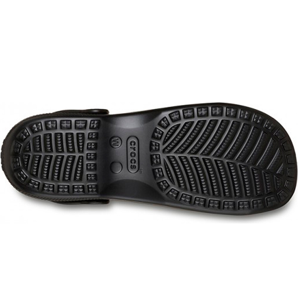 Crocs zueco mujer CLASSIC BALLET NEGRO vista trasera