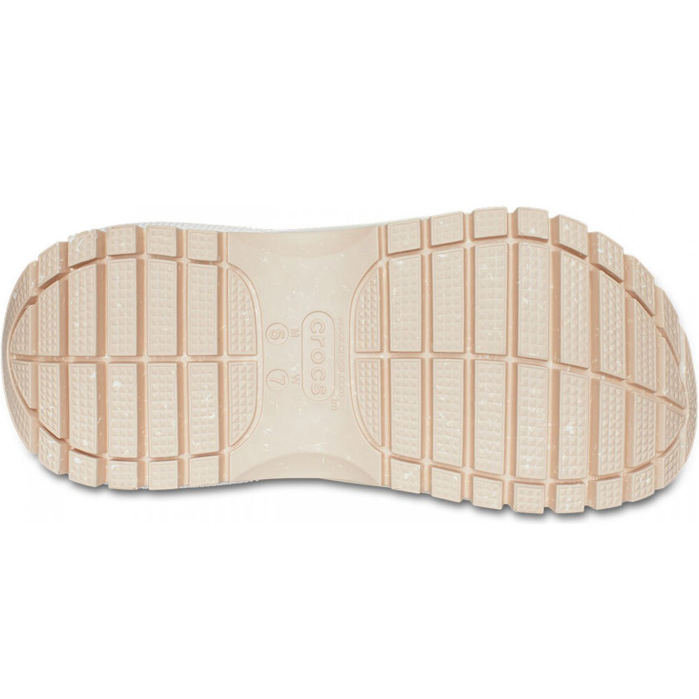 Crocs zueco mujer CLASSIC MEGA CRUSH BLANCO puntera