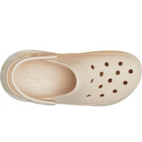Crocs zueco mujer CLASSIC MEGA CRUSH BLANCO vista trasera