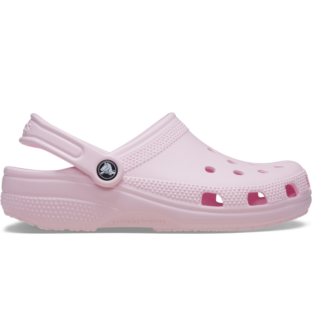 Crocs zueco mujer CLASSIC ROSA lateral exterior