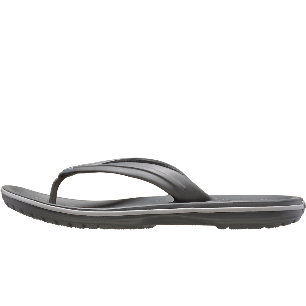Crocs zueco mujer CROCBAND FLIP GRIS lateral interior