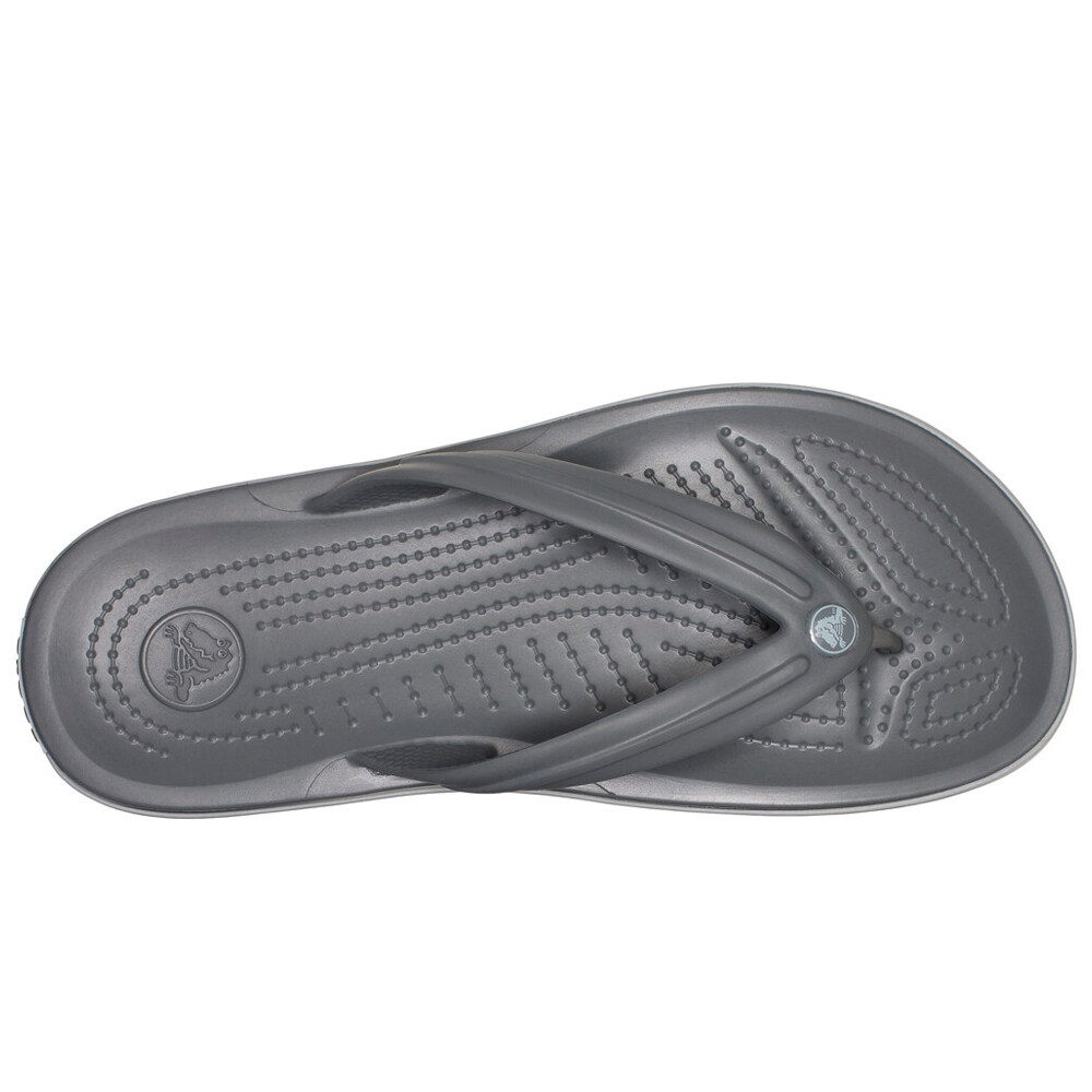 Crocs zueco mujer CROCBAND FLIP GRIS vista superior
