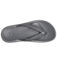 Crocs zueco mujer CROCBAND FLIP GRIS vista superior
