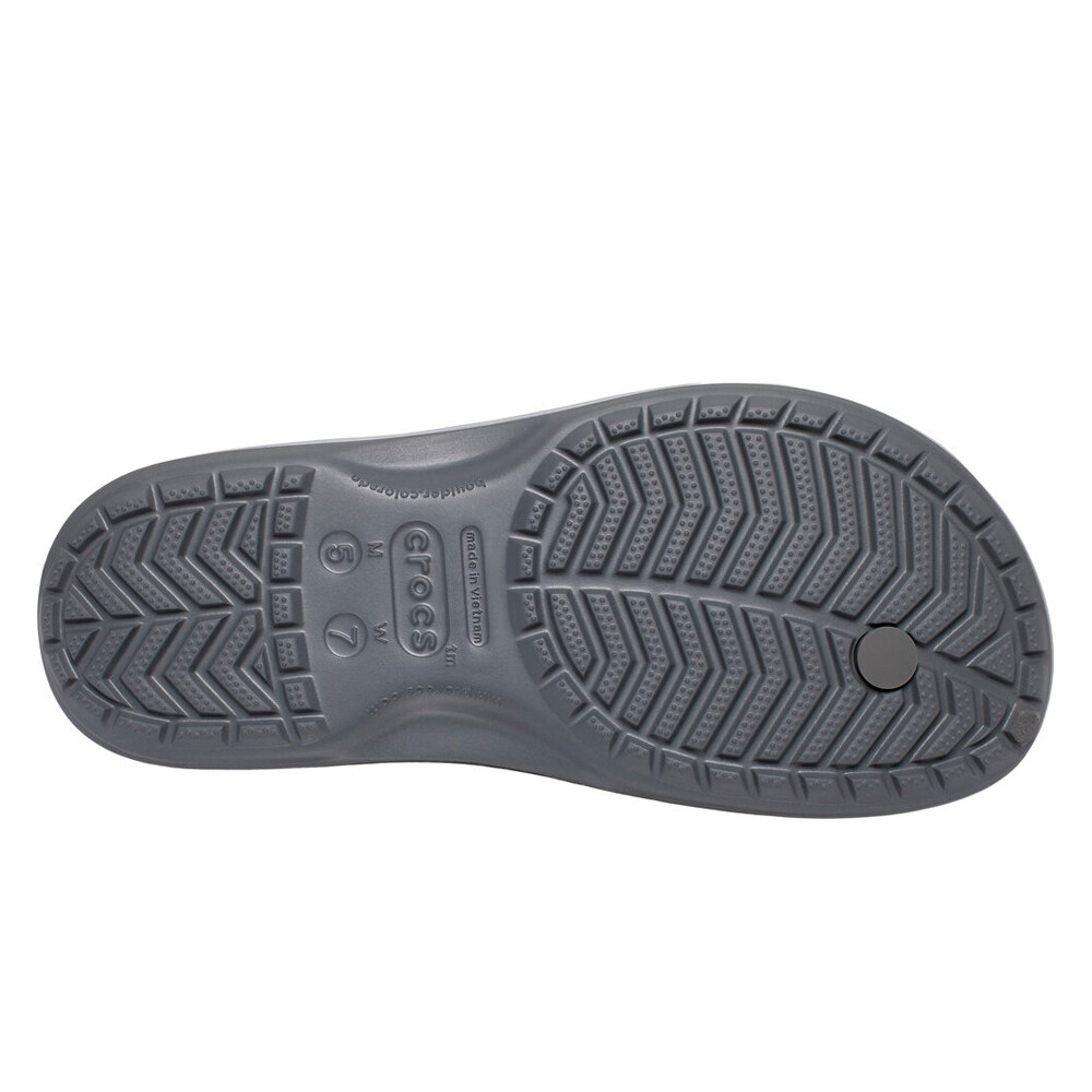 Crocs zueco mujer CROCBAND FLIP GRIS vista trasera