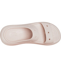 Crocs zueco mujer Crush Sandal ROSA puntera