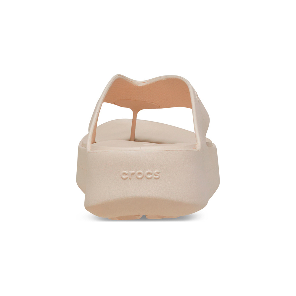 Crocs zueco mujer GETAWAY PLATFORM FLIP GRIS puntera