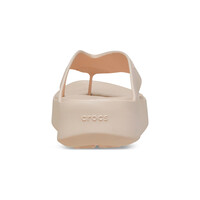 Crocs zueco mujer GETAWAY PLATFORM FLIP GRIS puntera