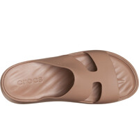 Crocs zueco mujer GETAWAY PLATFORM H-STRAP MARRON puntera