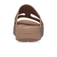 Crocs zueco mujer GETAWAY PLATFORM H-STRAP MARRON vista trasera