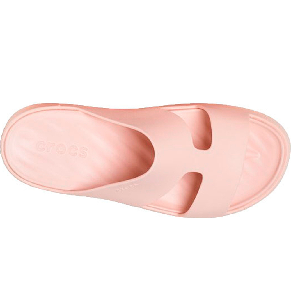 Crocs zueco mujer GETAWAY PLATFORM H-STRAP ROSA puntera