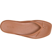 Crocs zueco mujer MIAMI FLIP MARRON vista trasera