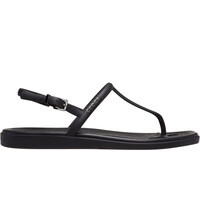 Crocs zueco mujer MIAMI THONG FLIP NEGRO lateral exterior
