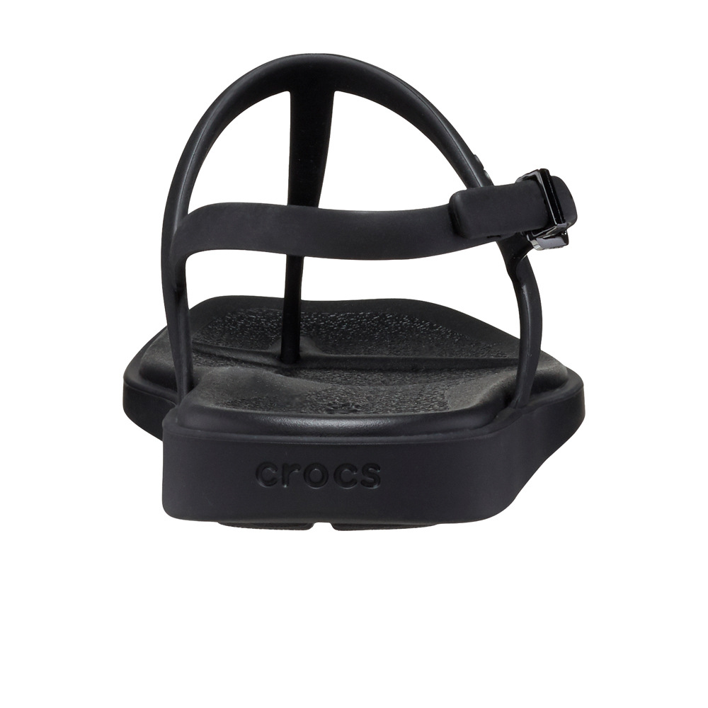 Crocs zueco mujer MIAMI THONG FLIP NEGRO vista trasera