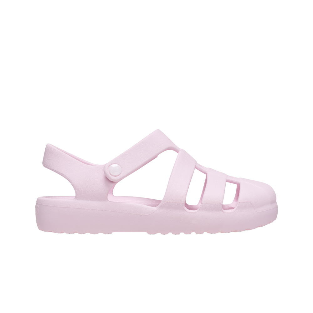 Crocs zueco niño CLASSIC FISHERMAN ROSA lateral exterior
