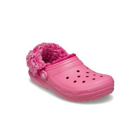 Crocs zueco niño Classic Fleece Lined Clog K ROSA lateral interior