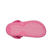 Crocs zueco niño Classic Fleece Lined Clog K ROSA vista trasera