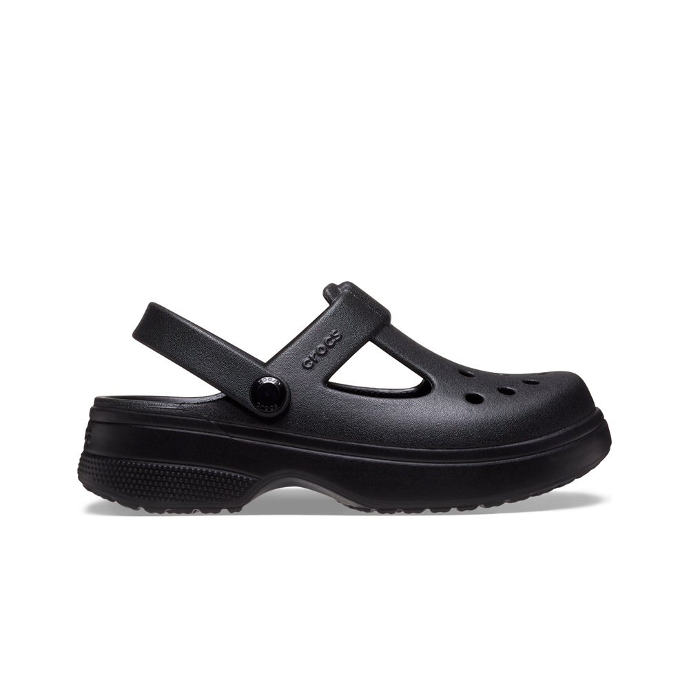 Crocs zueco niño CLASSIC MARY JANE CLOG NEGRO lateral exterior