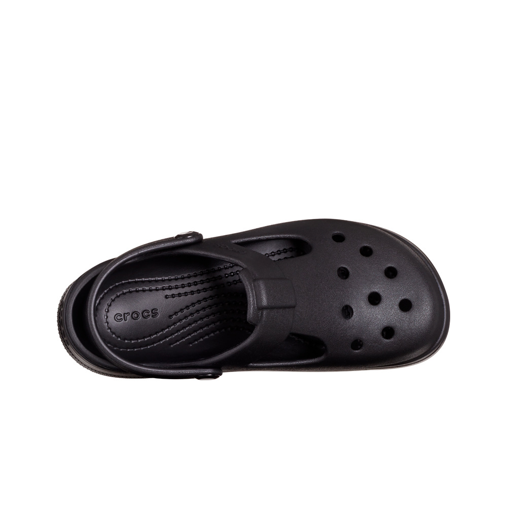 Crocs zueco niño CLASSIC MARY JANE CLOG NEGRO vista superior