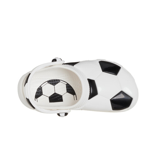 Crocs zueco niño CLASSIC SOCCER BALL CLOG BLANCO