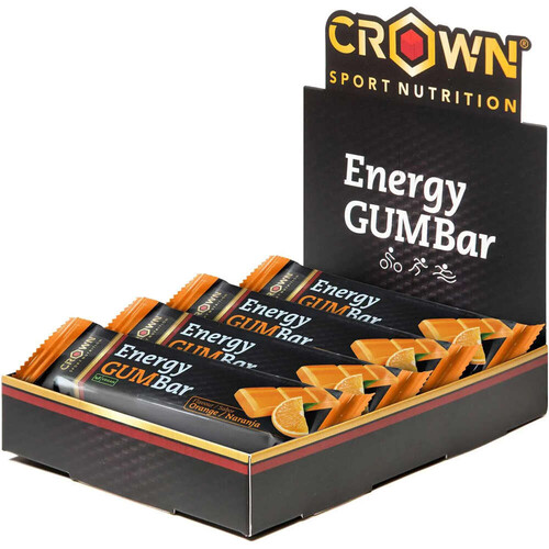 CROWN SPORT NUTRITION ENERGY GUM BAR naranja