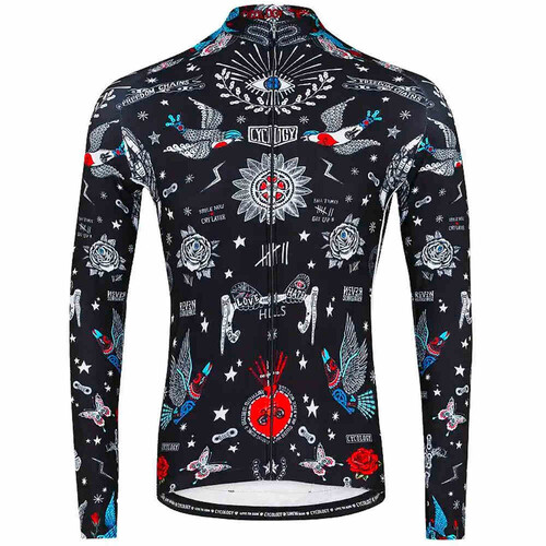 Cycology maillot manga larga hombre TATTOO NEGRO