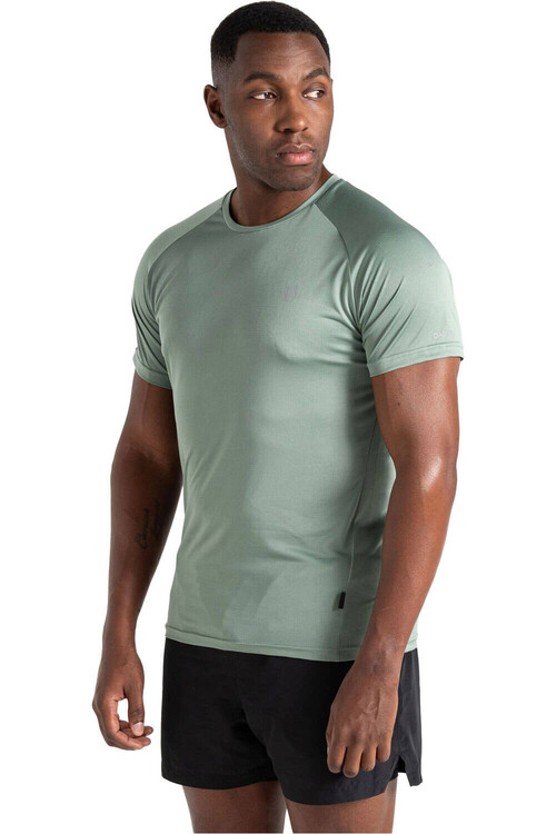 Dare2b camisa montaña manga corta hombre ACCELERATE VERDE