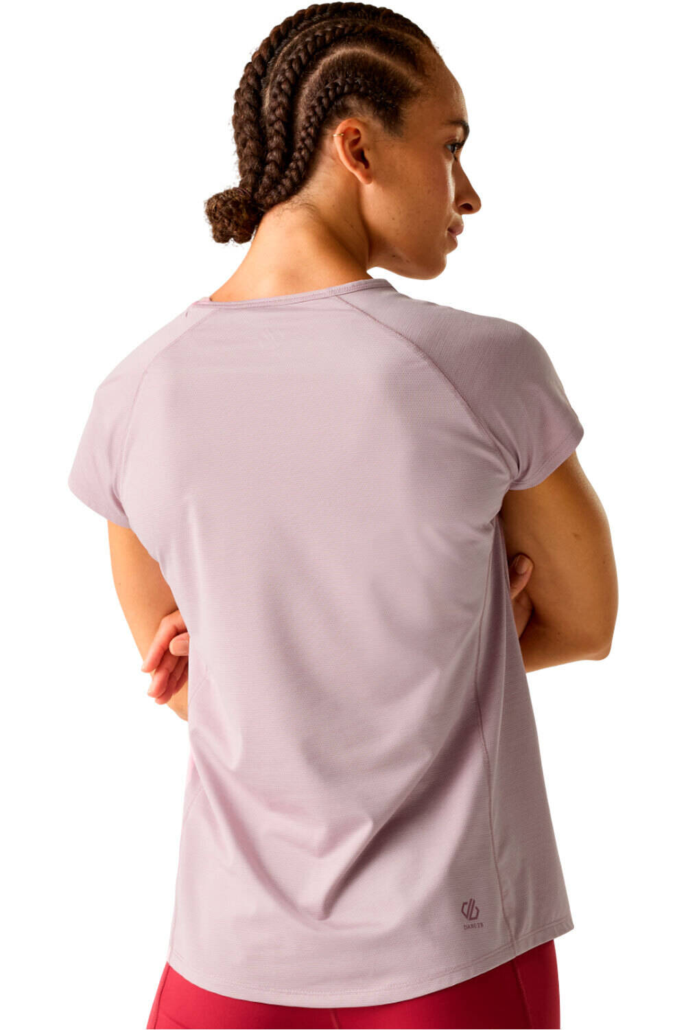 Dare2b camiseta montaña manga corta mujer CORRAL MORADO vista trasera