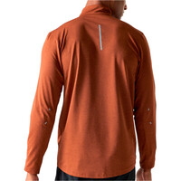 Dare2b camiseta montaña manga larga hombre POWER UP IV NARANJA vista trasera