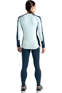 Dare2b camiseta térmica manga larga mujer EXCHANGE III AZUL vista trasera
