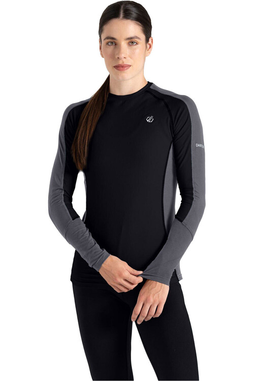 Dare2b camiseta térmica manga larga mujer EXCHANGE IIII NEGRO