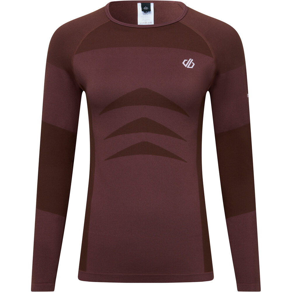 Dare2b camiseta térmica manga larga mujer InTheZoneIIIBLSet MORADO vista frontal
